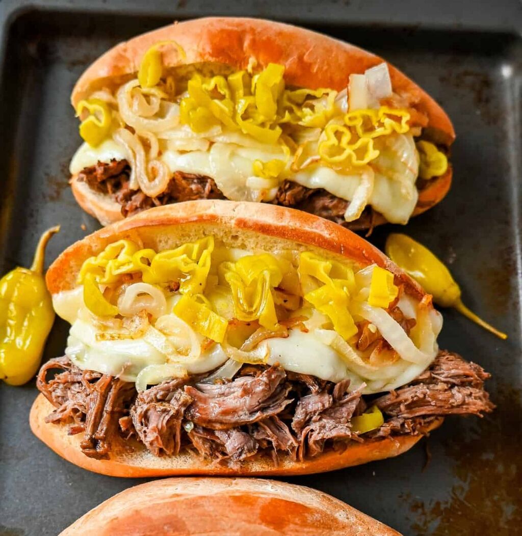 Slow Cooker Italian Beef Sandwiches