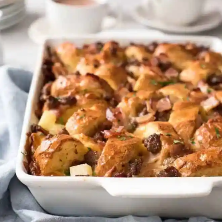 Sausage & Bacon Country Breakfast Casserole