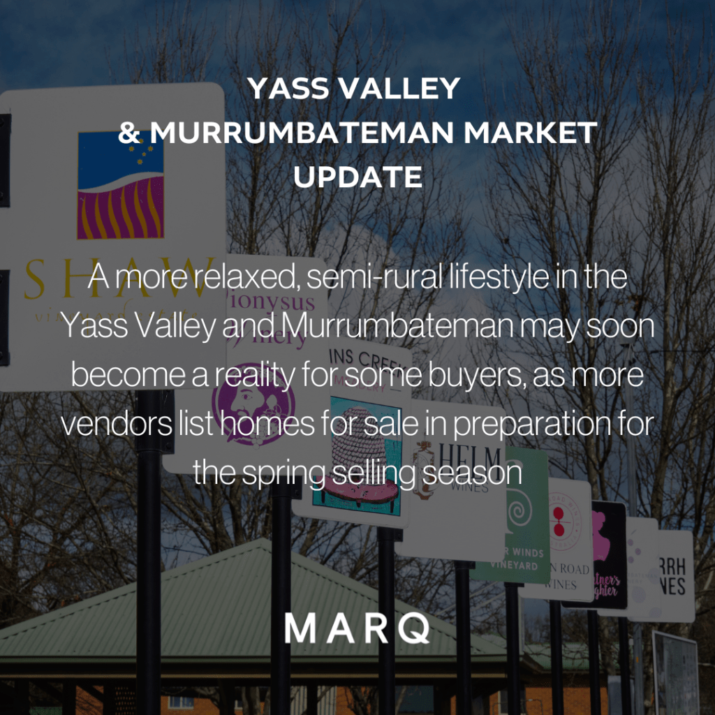 YASS VALLEY  & MURRUMBATEMAN MARKET UPDATE