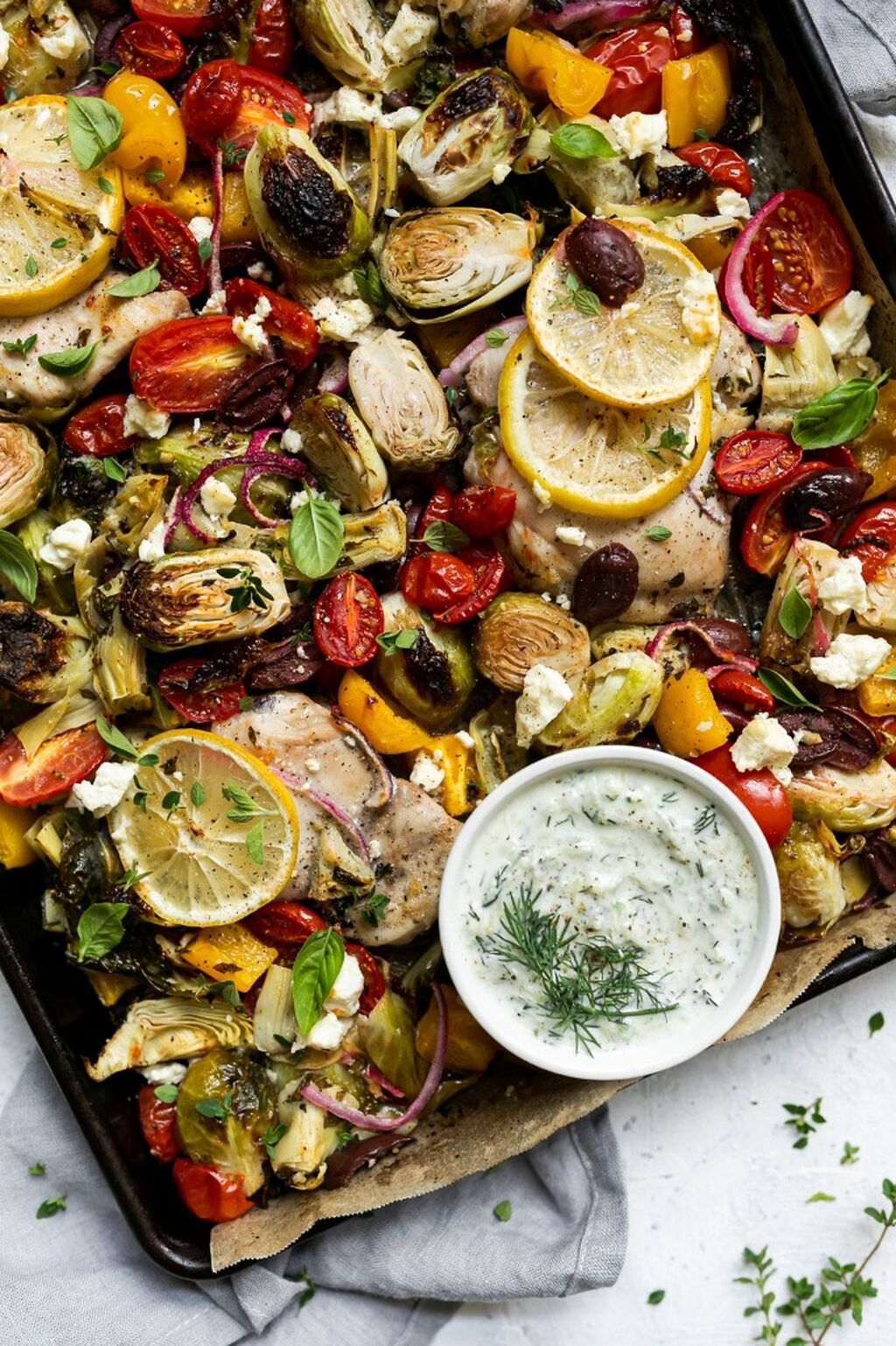 Sheet Pan Greek Chicken (Meal Prep Recipe Series)