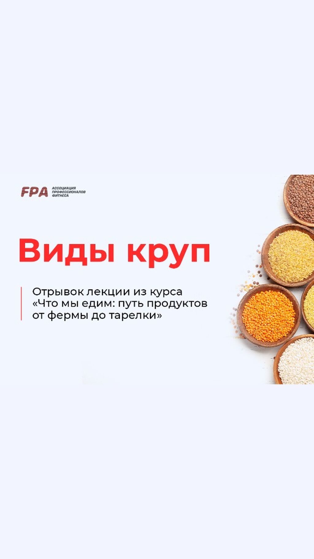 Курс о пищевом производстве