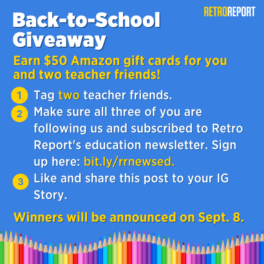 Participate in Retro Report's Back-to-School Giveaway 