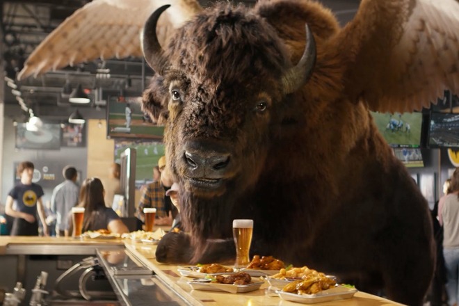BUFFALO WILD WINGS WELCOMES A TALKING WINGED BUFFALO IN FIRST WORK FROM ANOMALY