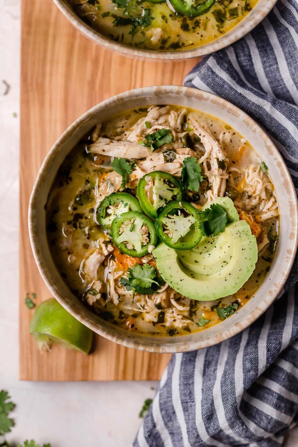 Easy White Chicken Chili (Slow Cooker or Instant Pot) - The Real Food Dietitians