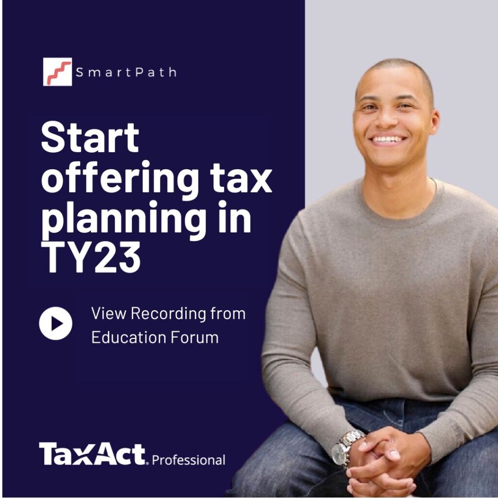 Tax Planning Webinar Recording