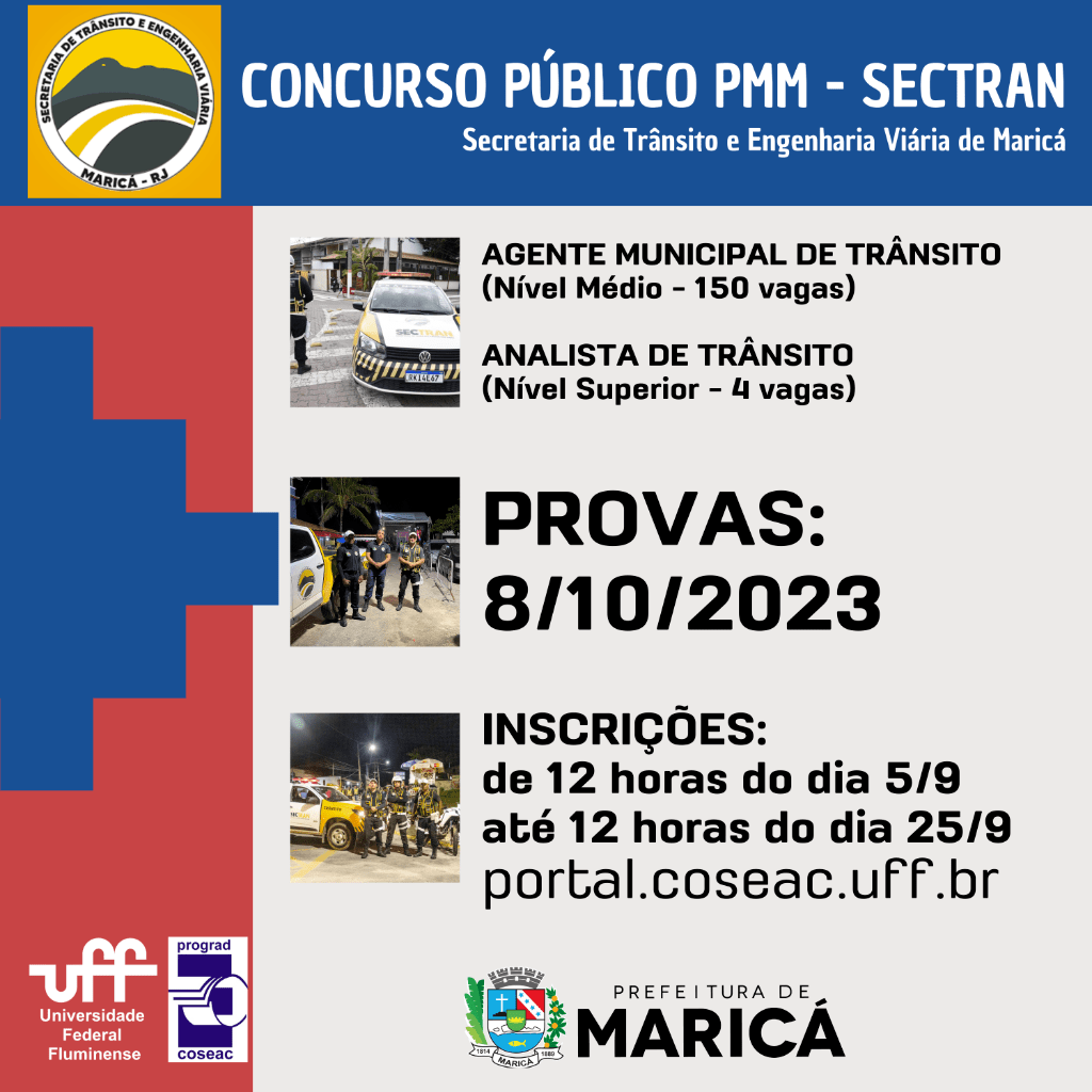 Concurso SECTRAN - Maric&aacute; 2023