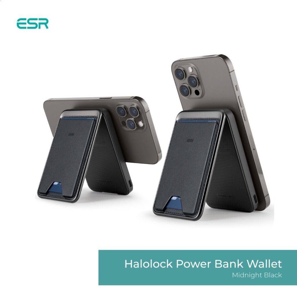 Powerbank wallet stand