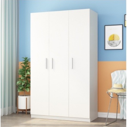 3 Door Wardrobe Wood Cabinet 