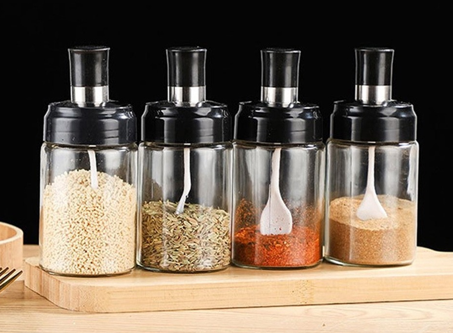 Glass Jar Spice Containers