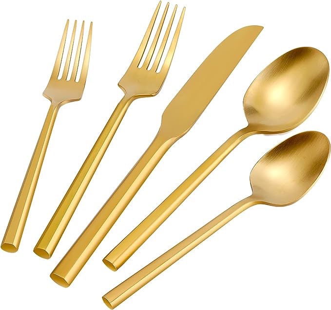 Gold flatware