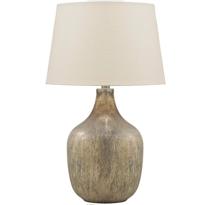 Amazon.com: Signature Design by Ashley Mari Contemporary 27.75" Mercury Glass Table Lamp, Gray & Gold : Everything Else