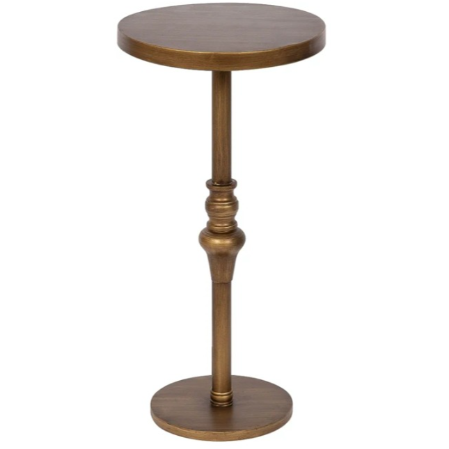 Amazon.com: Kate and Laurel Stratton Rustic Pedestal Table, 13 x 13 x 26, Gold, Decorative Pedestal Table for Decorating Smaller Living Areas and Hosting : Home & Kitchen