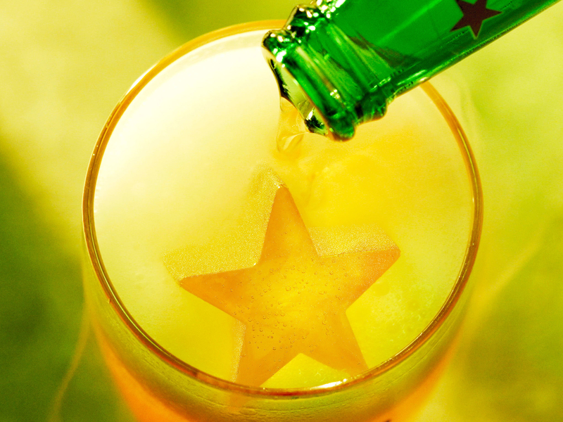 Heineken is freezing beer into ice cubes that are 20% colder and melt two times slower
