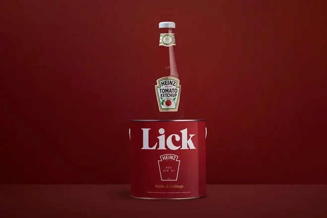 HEINZ PARTNERS WITH DECOR BRAND TO MAKE KETCHUP-RED PAINT