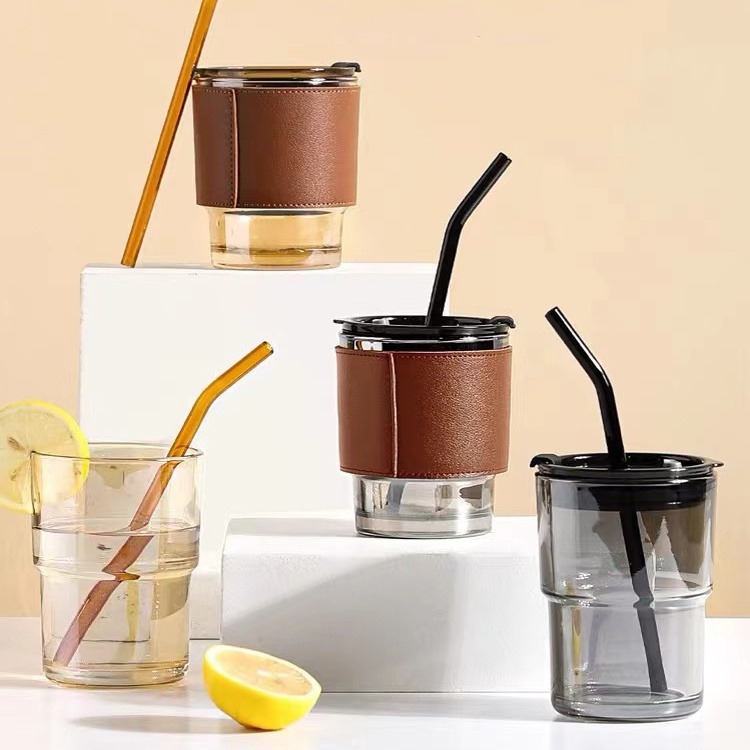 Coffee Silicon Straw Mug with Cover
