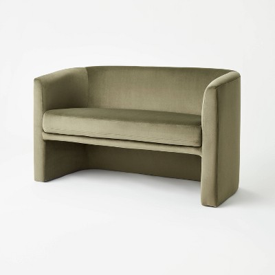 Vernon Loveseat Velvet Olive - Threshold&trade; designed with Studio McGee