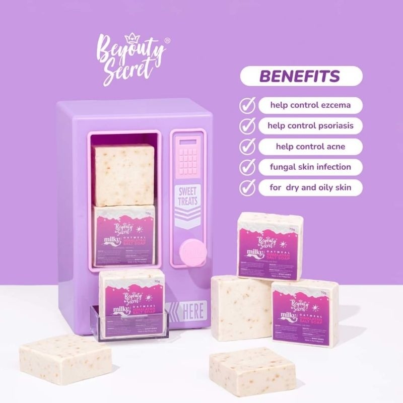 Milky Oatmeal Himalayan Salt Soap