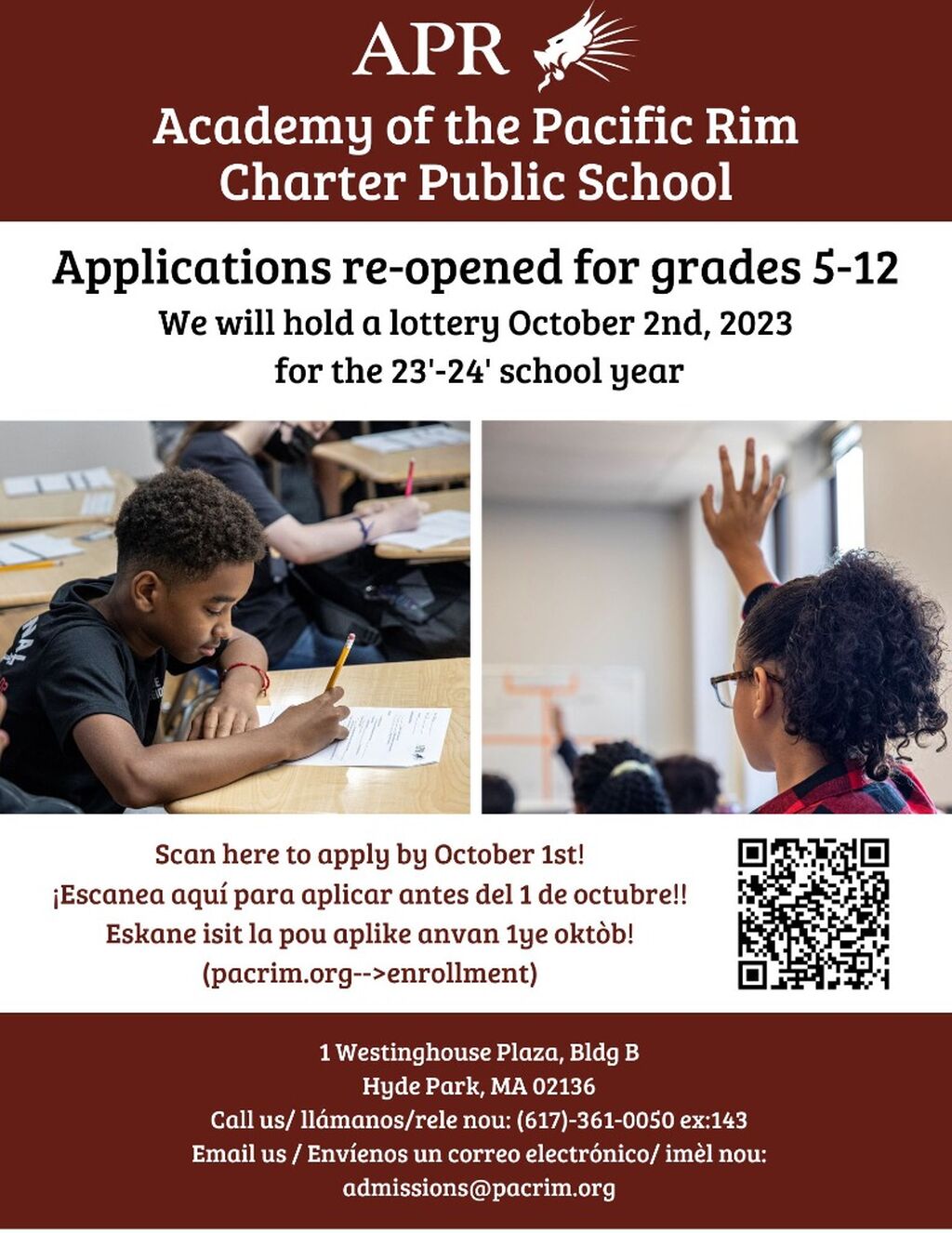 Apply Today by Oct 1, 2023!