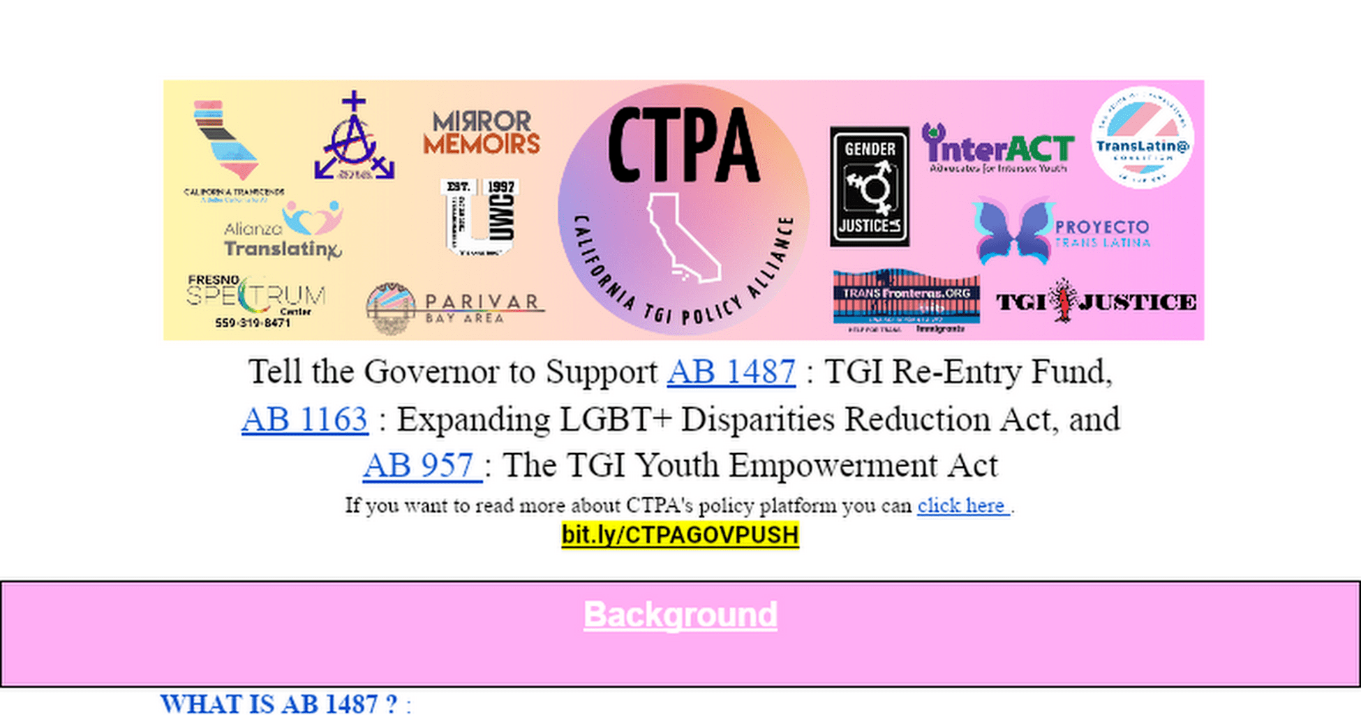 CTPA Governor Push Toolkit 