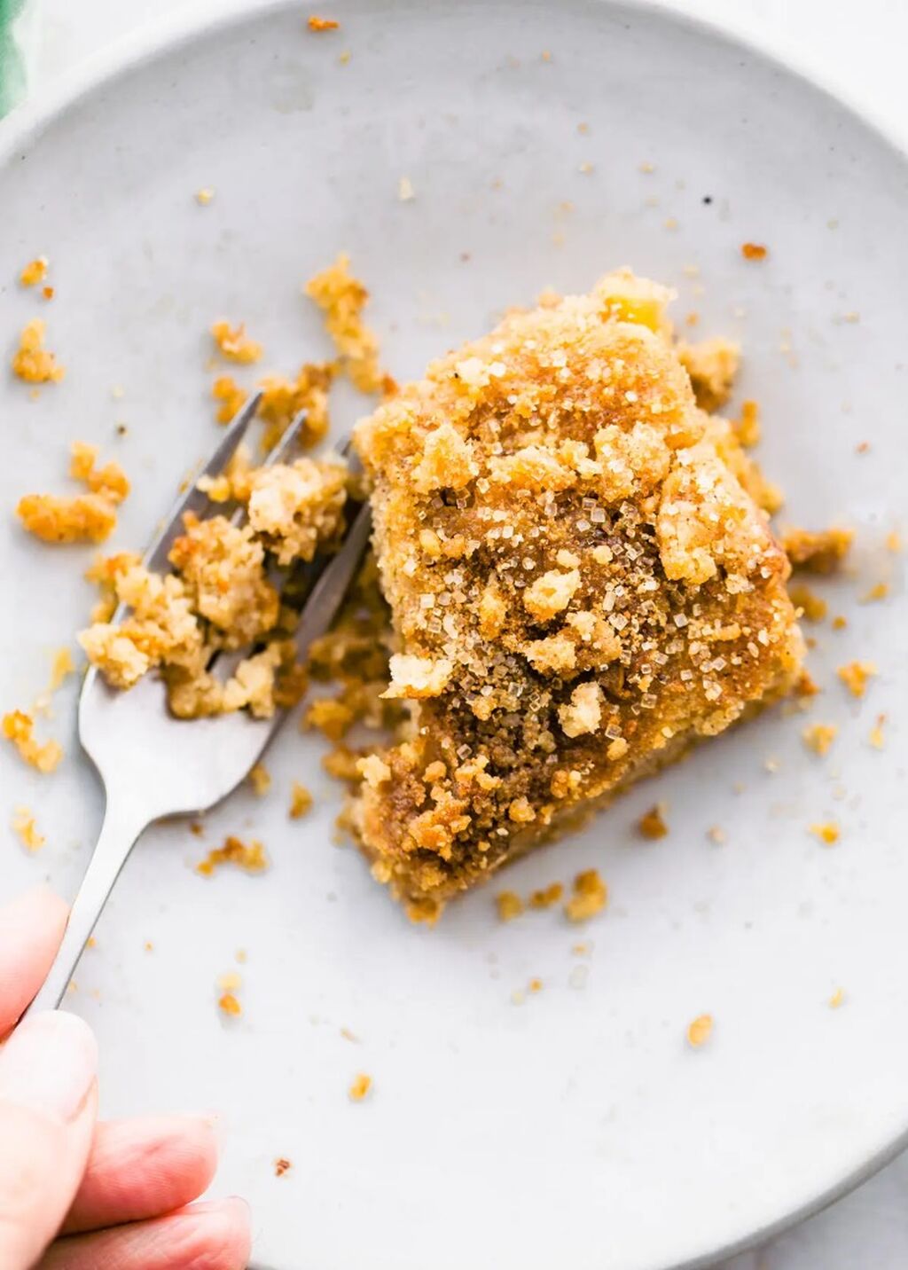 Almond flour apple coffee cake 
