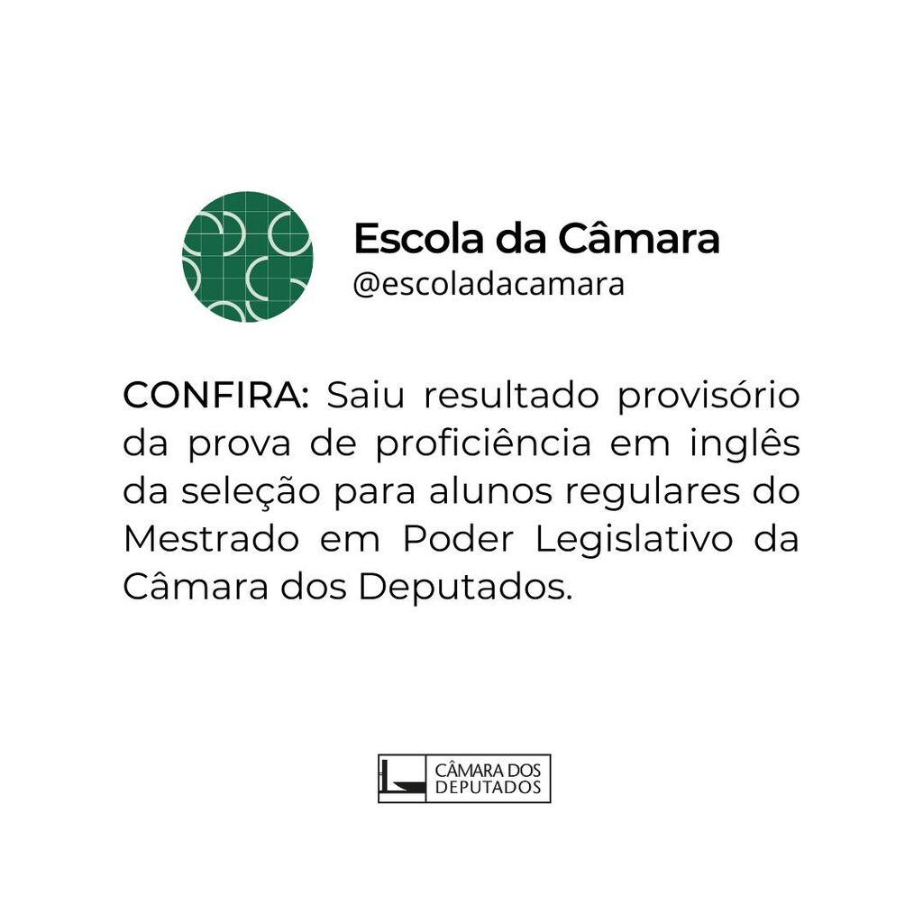 Mestrado em Poder Legislativo 