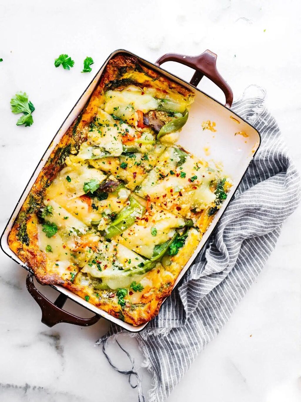 Hatch green Chile Egg casserole 