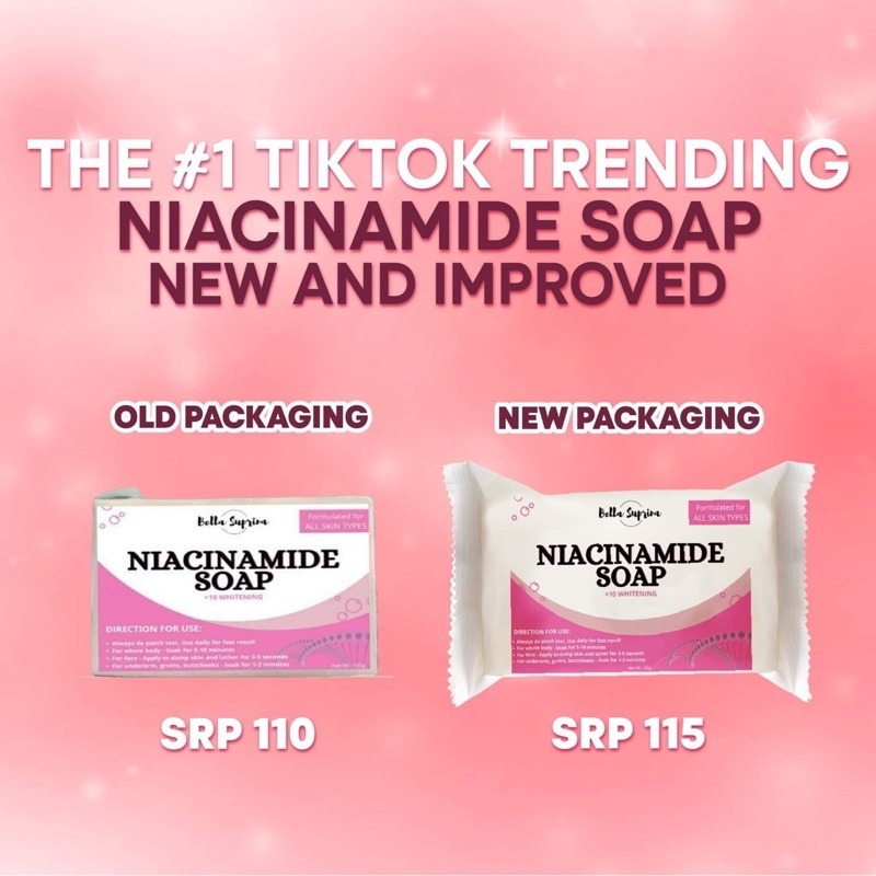 Niacinamide Whip Soap 135g by Bella Suprina