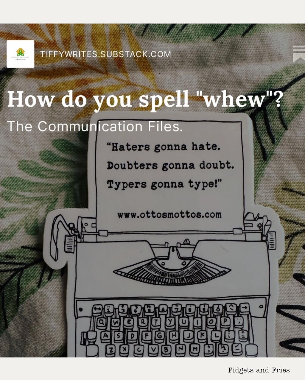 Substack communication files post