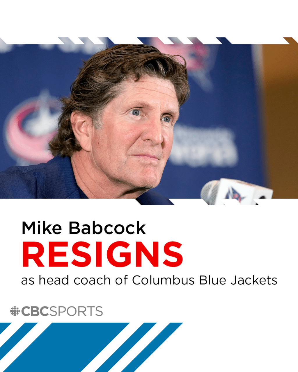 Mike Babcock resigns as head coach of Blue Jackets amid investigation into privacy invasion