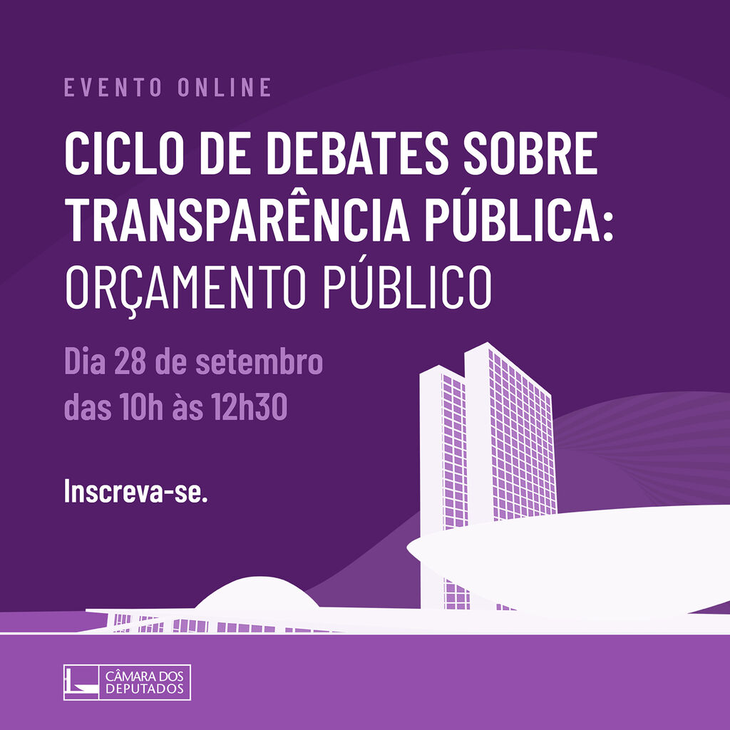 Inscri&ccedil;&atilde;o - Ciclo de debates sobre Transpar&ecirc;ncia P&uacute;blica