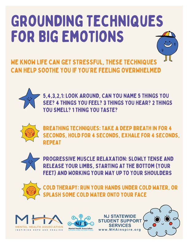 Grounding Techniques for Big Emotions - Handout Resource