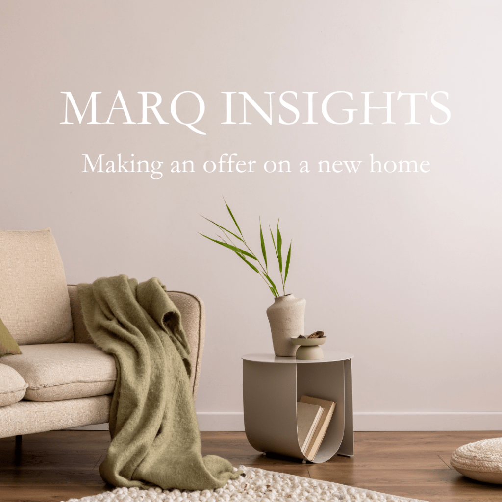 Making an offer on a new home