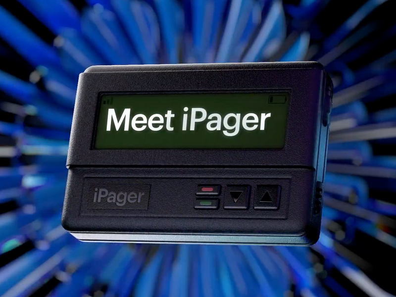 Google mocks Apple with &lsquo;iPager&rsquo; spoof, saying its SMS texting technology is just as outdated