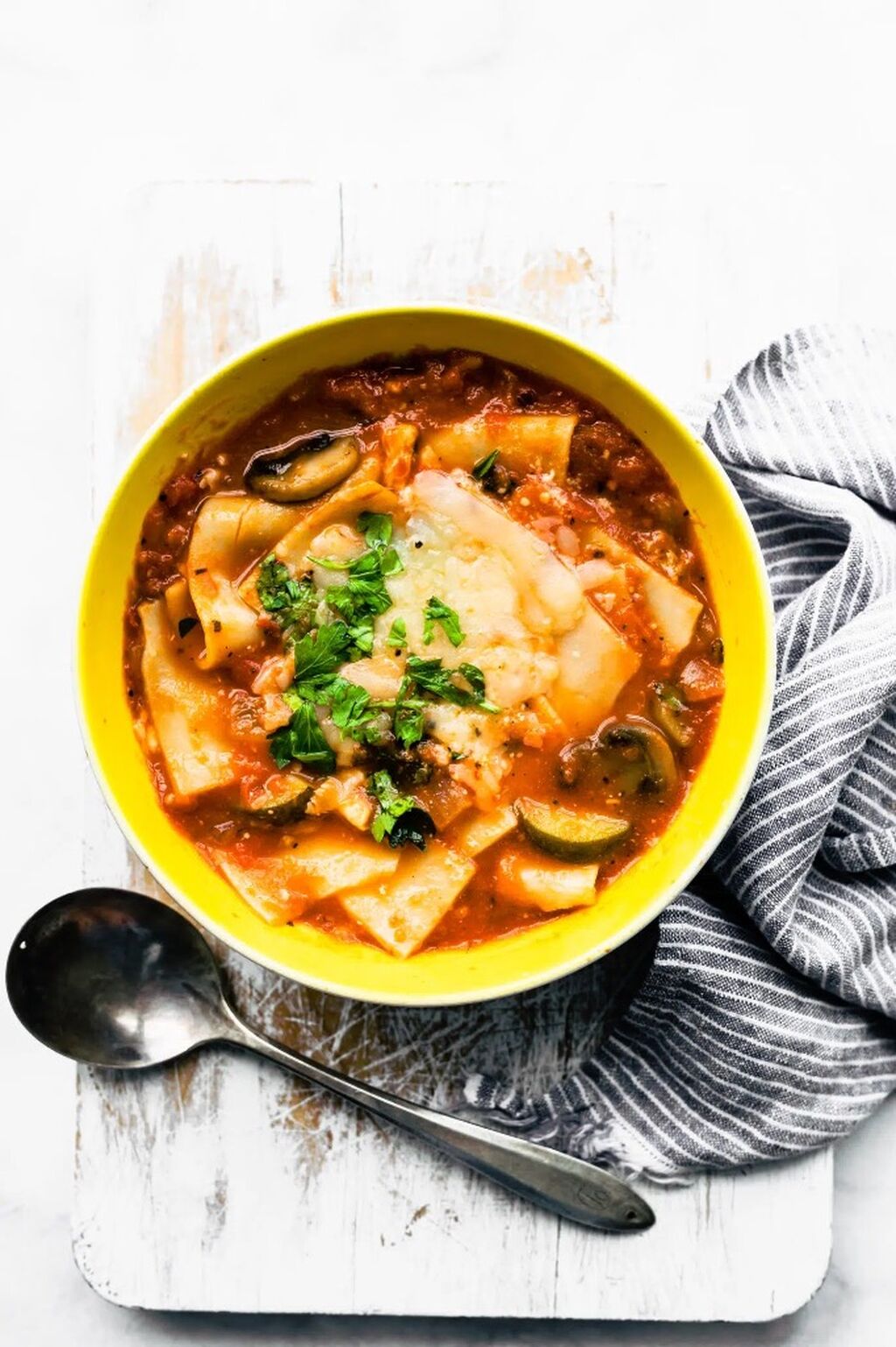 Gluten free Lasagna soup 