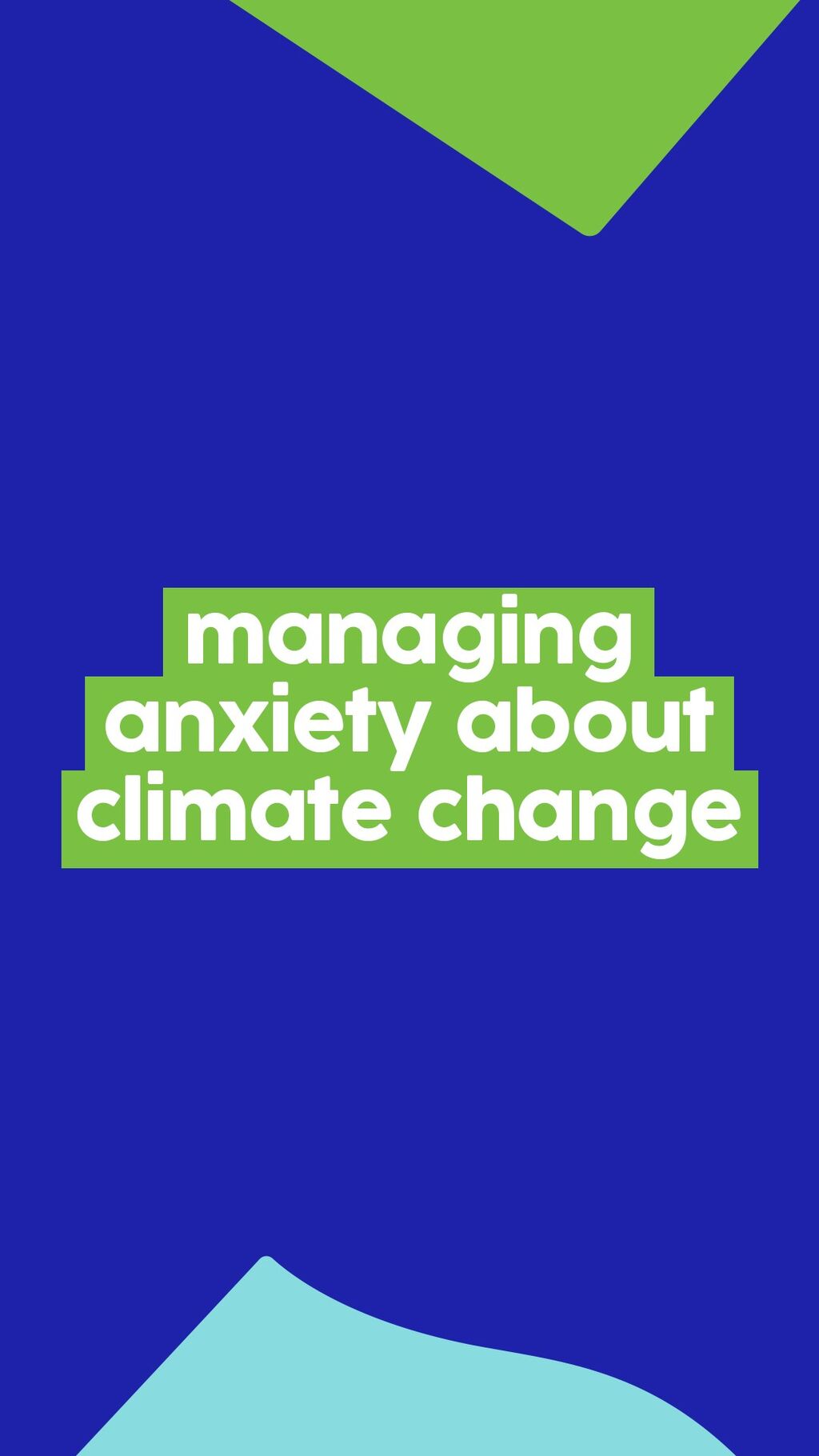 managing anxiety about climate change