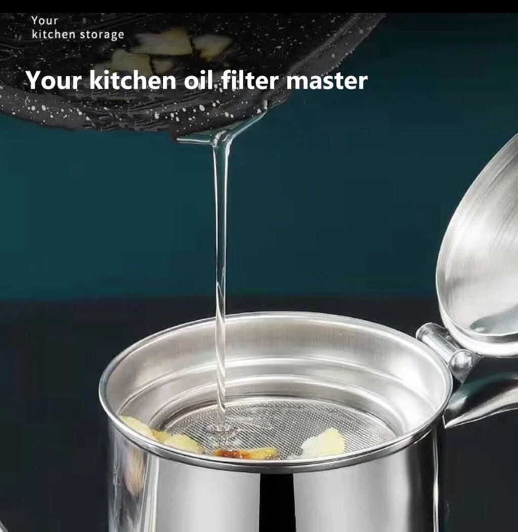 Stainless Oil Strainer Pot