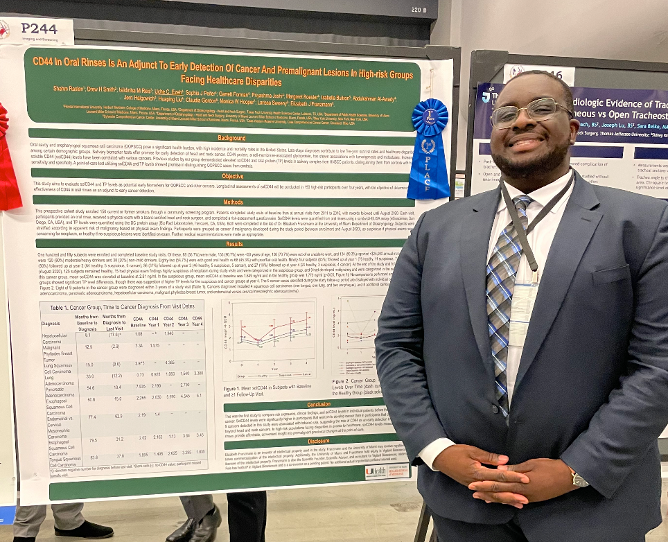 Medical Student Wins Top Honors for Cancer Health Disparities Research