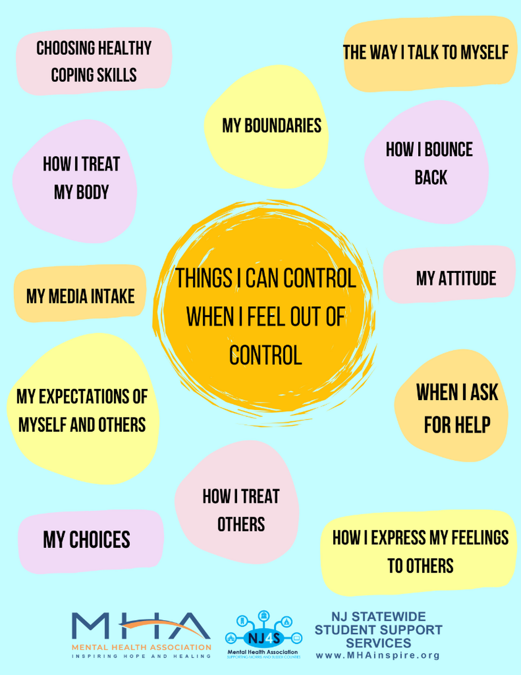 Things I Can Control - Handout Resource