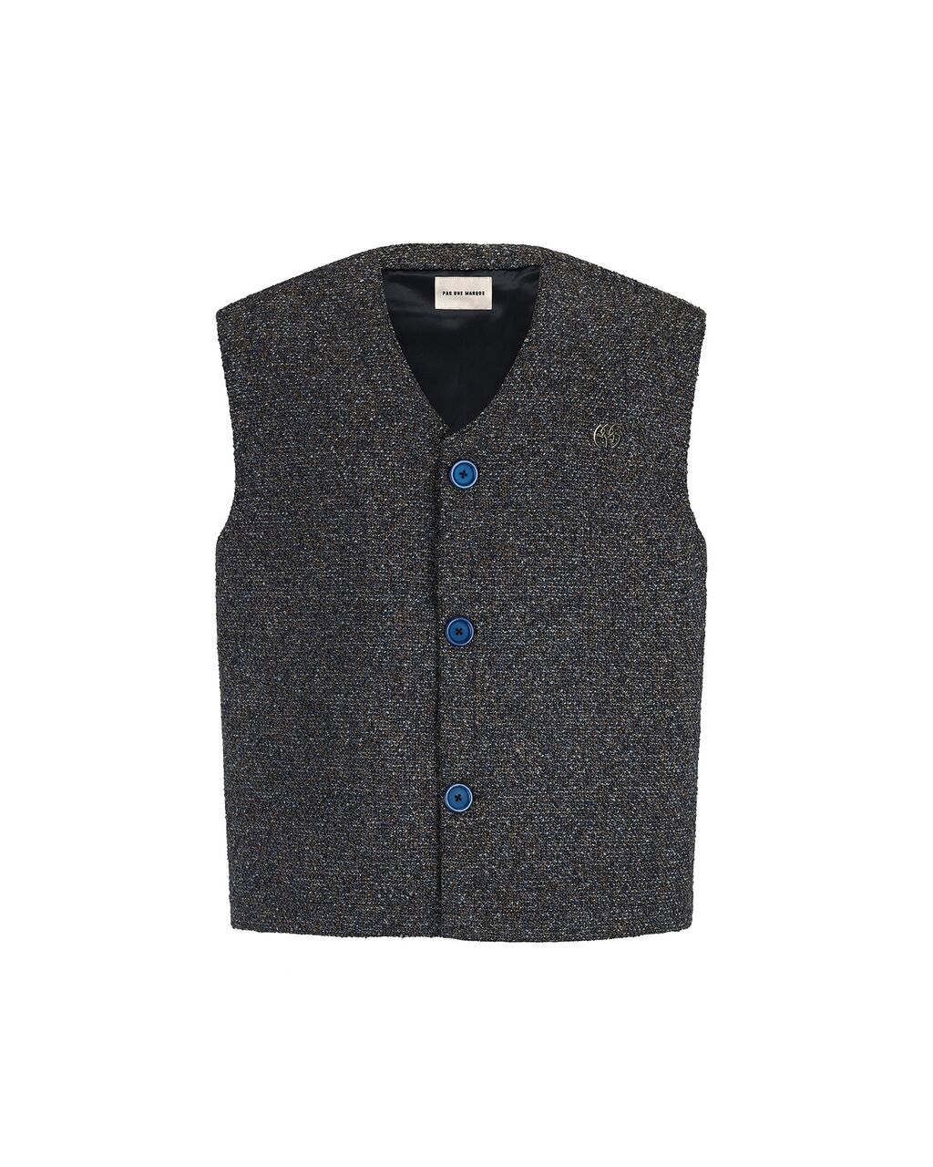 Blended Fabric Vest