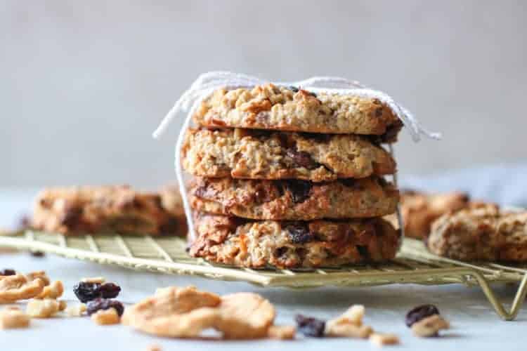 Apple Cinnamon Breakfast Oat Cookies