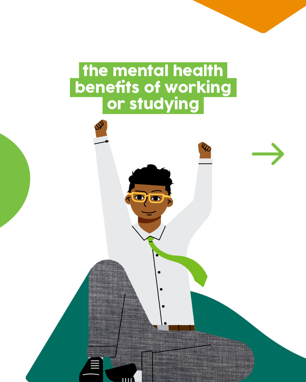 the mental health benefits of working or studying