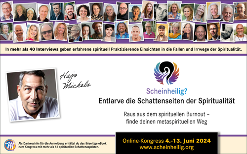 Juni 2024 - Online-Kongress: &bdquo;😈 Scheinheilig 😇 Entlarve die Schattenseiten der Spiritualit&auml;t&ldquo;