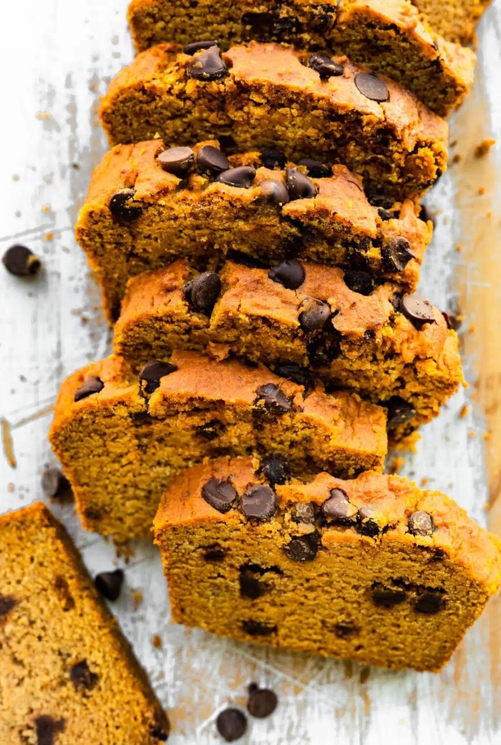 Gf vegan pumpkin bread w/ chocolate chips