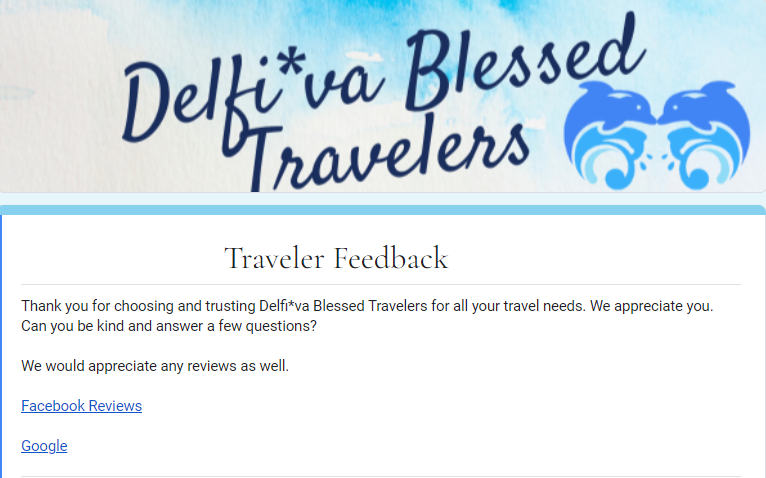 Traveler Feedback