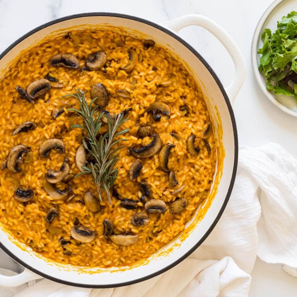 Pumpkin Mushroom Risotto