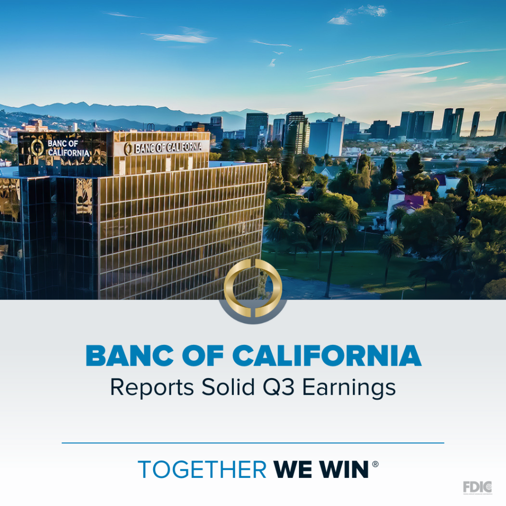 Banc of California Announces Solid Q3 Earnings Report