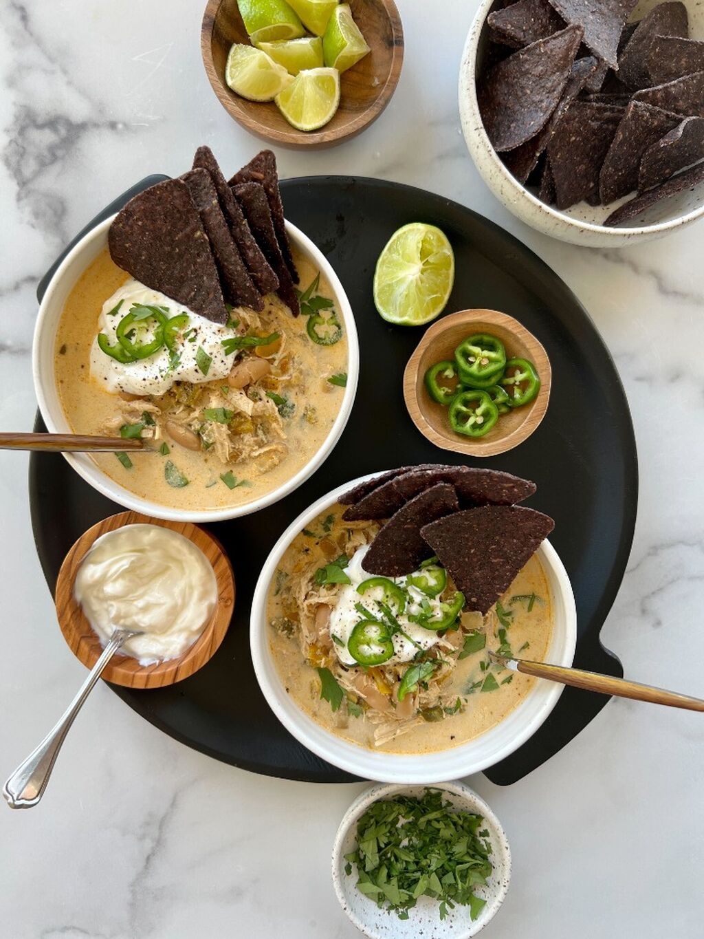 Slow Cooker White Chicken Chili (Cookbook Promo)