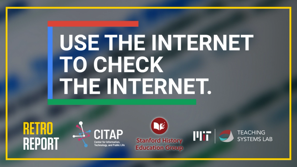 Use the Internet to Check the Internet - Retro Report