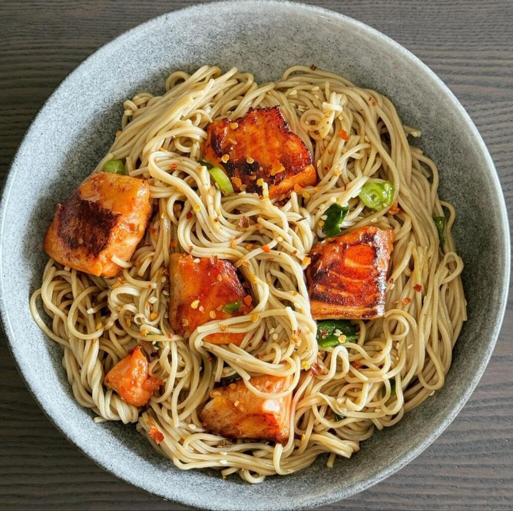 Teriyaki Salmon with Sesame Soba Noodles