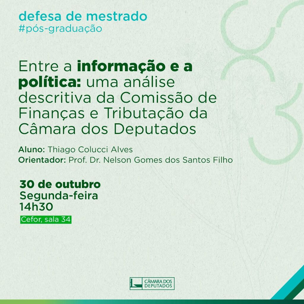 P&oacute;s-Gradua&ccedil;&atilde;o da C&acirc;mara dos Deputados